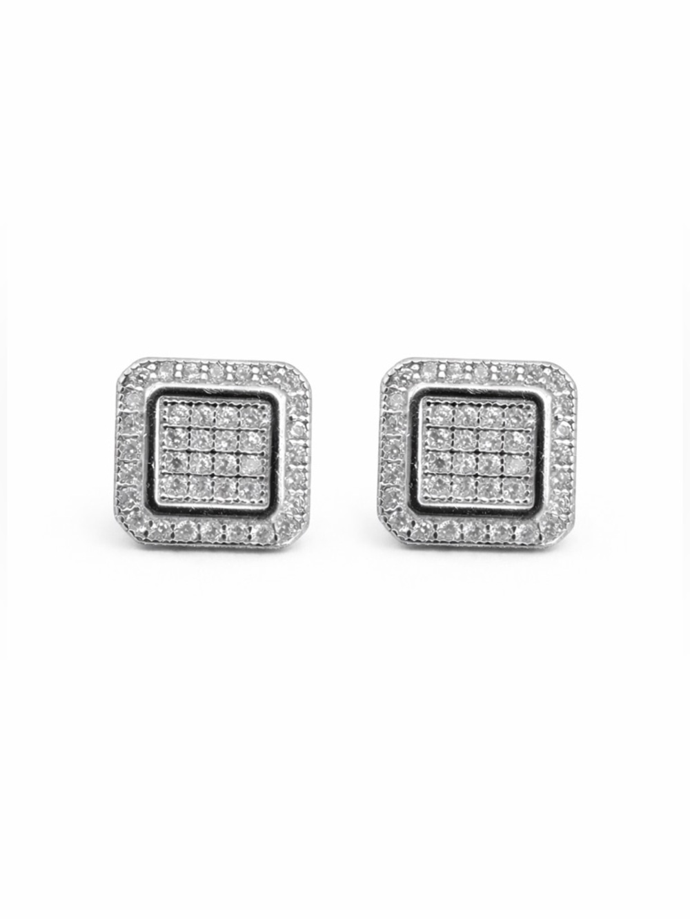 S925 Crystal Screwback Stud Earrings